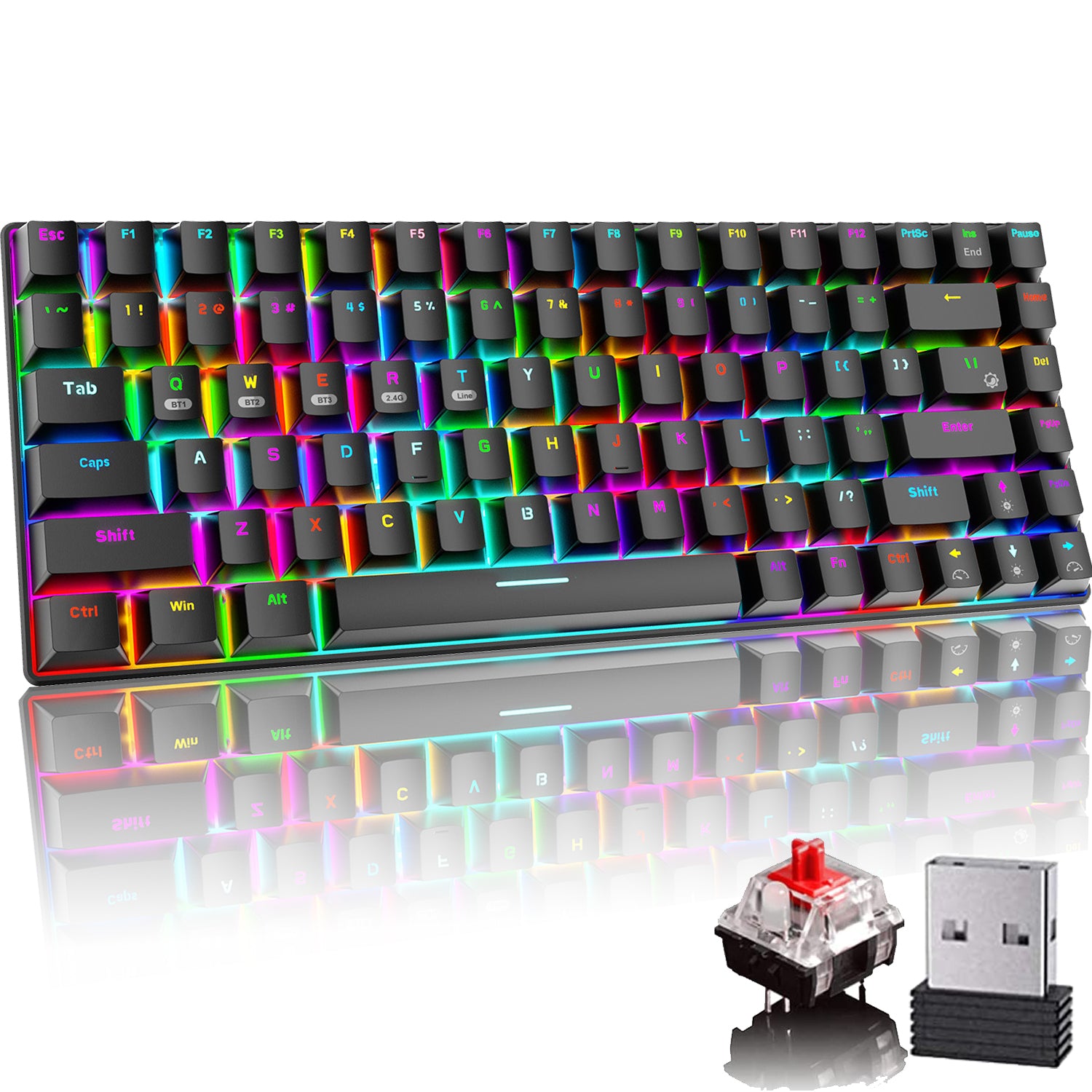 Mini clavier avec fil - Noir