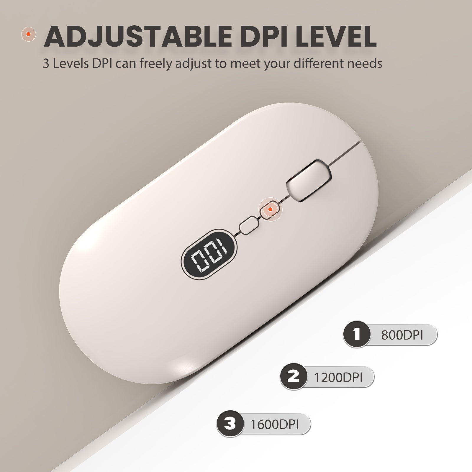 ZIYOU LANG X1 Wireless Lightweight Mouse with Battery Display Screen 2