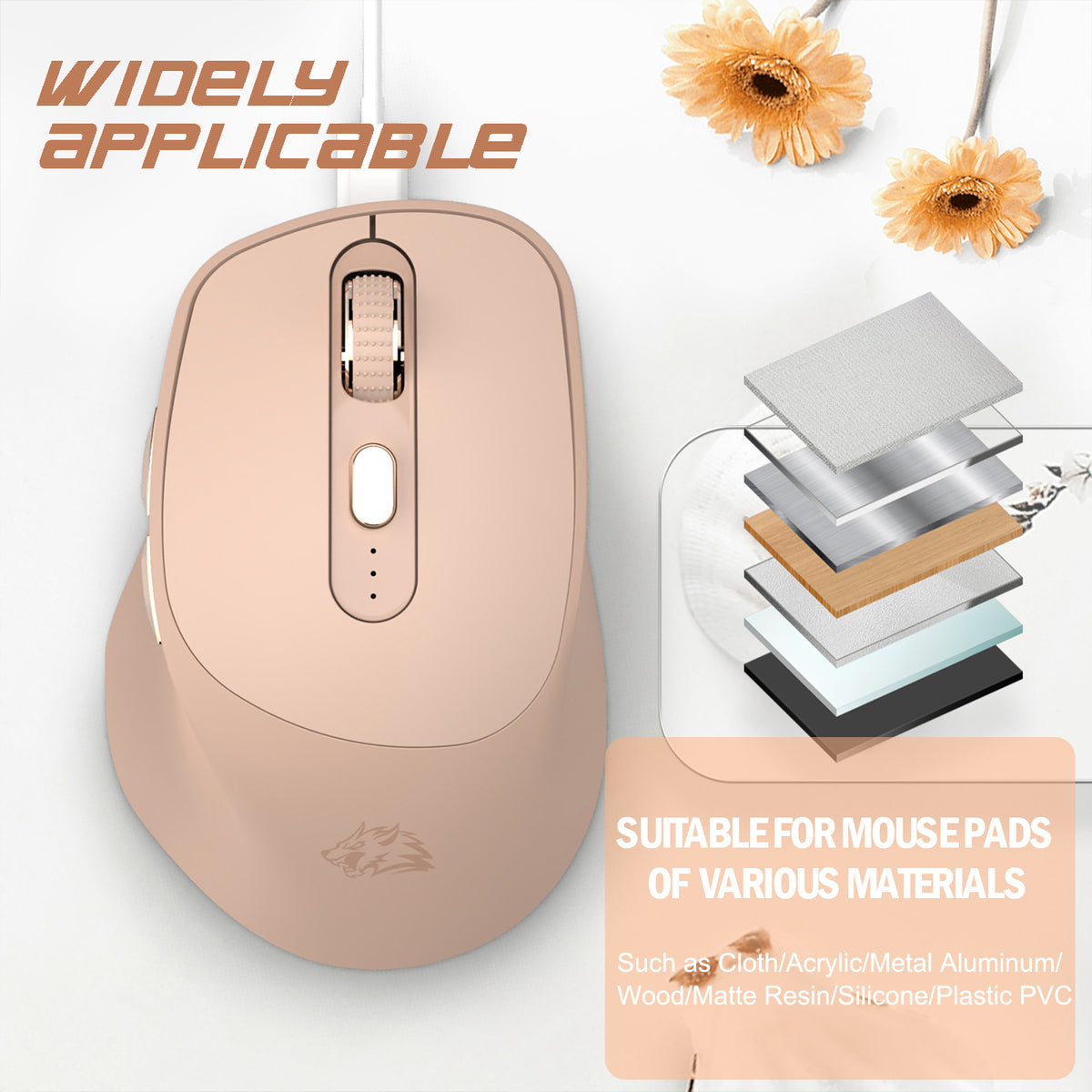 ZIYOU LANG X7 2.4G Wireless Mouse Bluetooth Mice, Dual Mode Office Mic