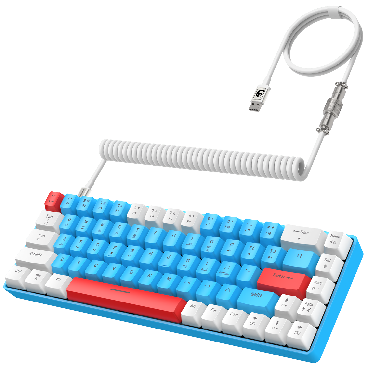 TMKB T68SE RGB USB Mini Gaming Mechanical Keyboard Red Switch 68